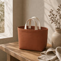 PLANEA Clay mini canvas tote lifestyle concept visual