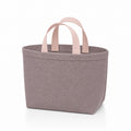 PLANEA Mauve mini canvas tote on white background