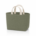 PLANEA Moss mini canvas tote on white background