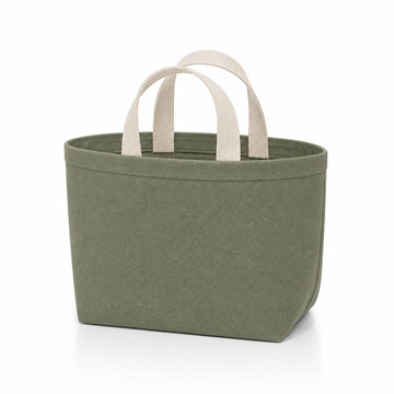 PLANEA Moss mini canvas tote on white background