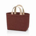 PLANEA Wine mini canvas tote on white background