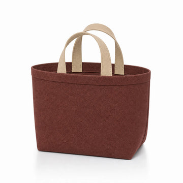 PLANEA Wine mini canvas tote on white background