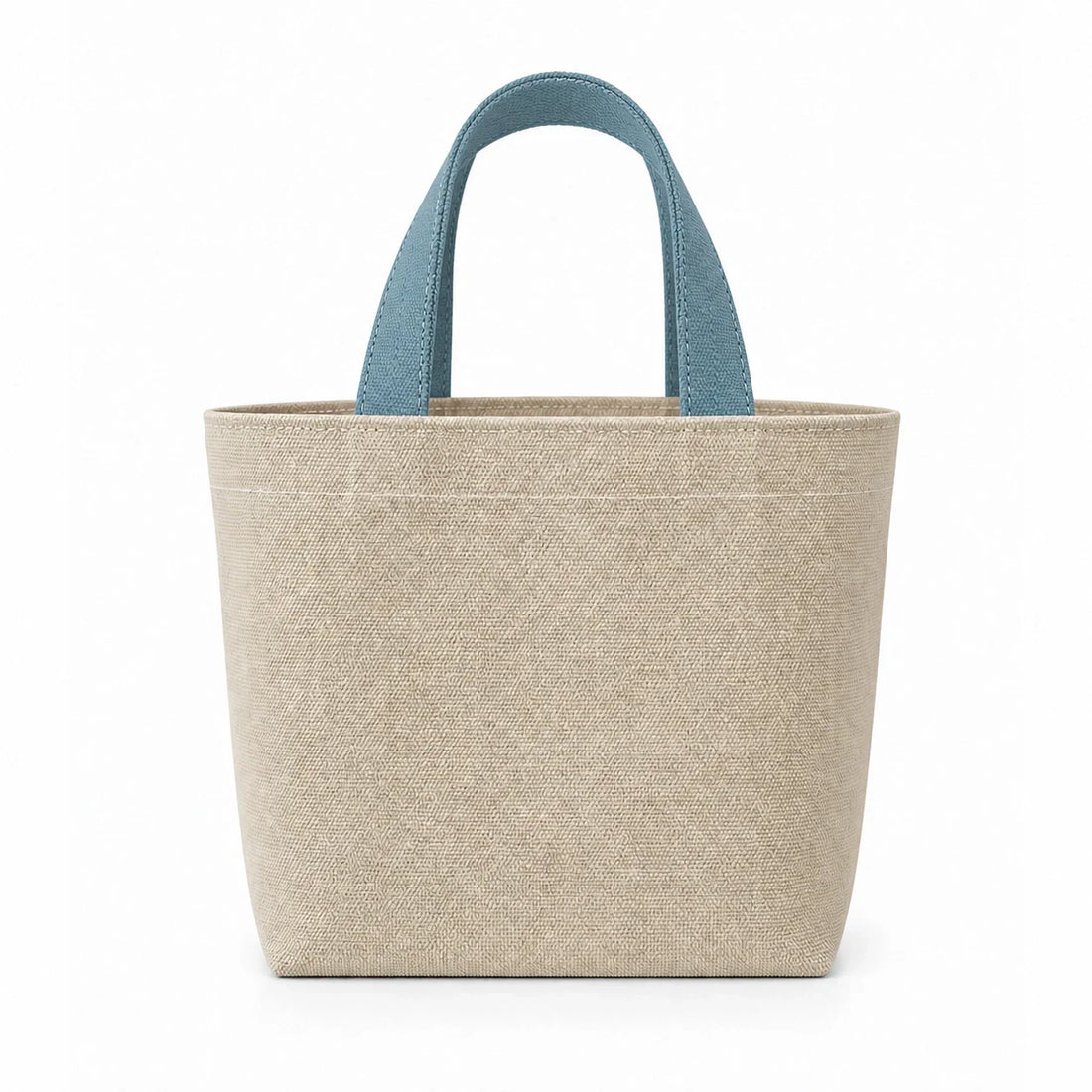PLANEA Dune mini canvas tote, front view on a white background