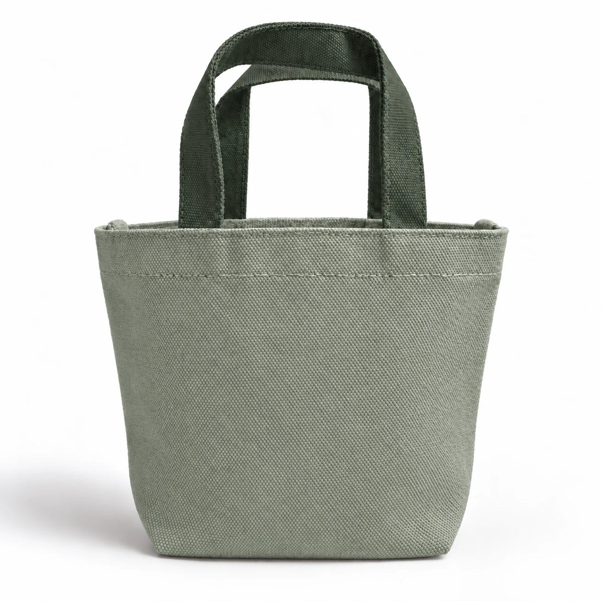Forest Mini Canvas Tote — front view on a white background.