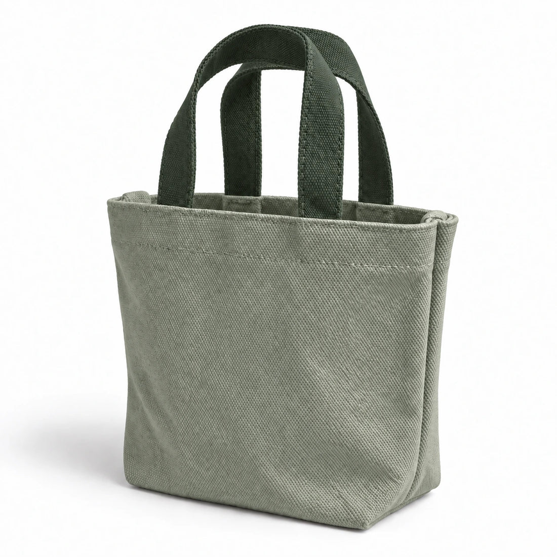 Forest Mini Canvas Tote — front view on a white background.