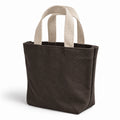 Umber Mini Canvas Tote — three-quarter front view on a white background.