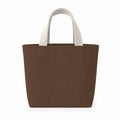 PLANEA Umber mini canvas tote on white background